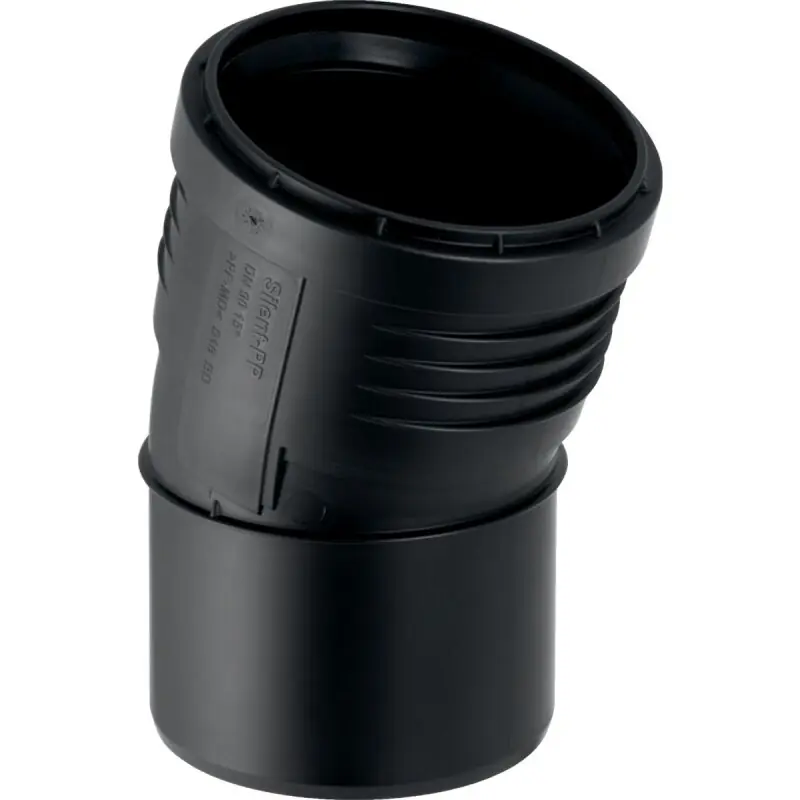 Geberit Bogen DN 90 15 Grad Silent-PP d90 mit 1 Muffe Kracherpreis