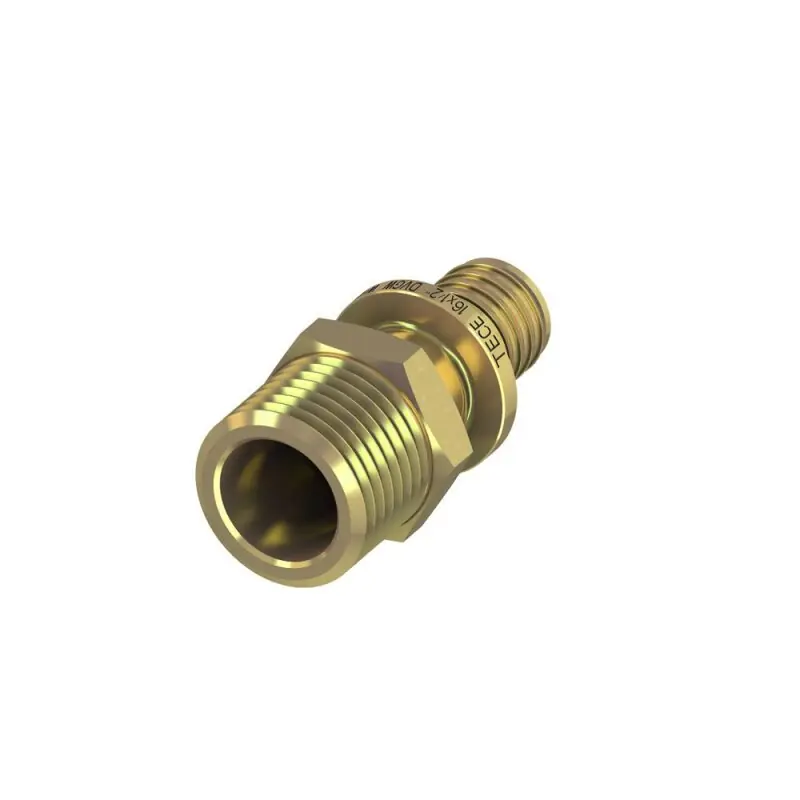 TECEflex Übergangsnippel Dim. 16 x R 1/2", Rotguss/Si-Bronze Neue Kollektion